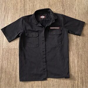 Black Pinstripe Independent Brand Men's Shirt